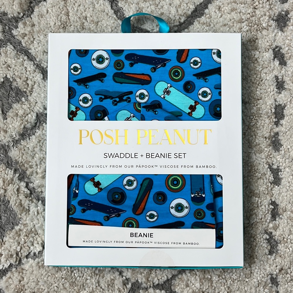 Posh Peanut Swaddle and Beanie